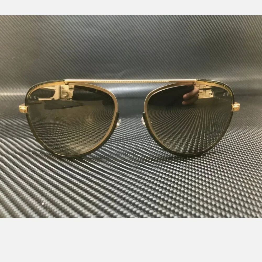 Versace Gold Mirror Gold Lens Men Sunglasses 56mm